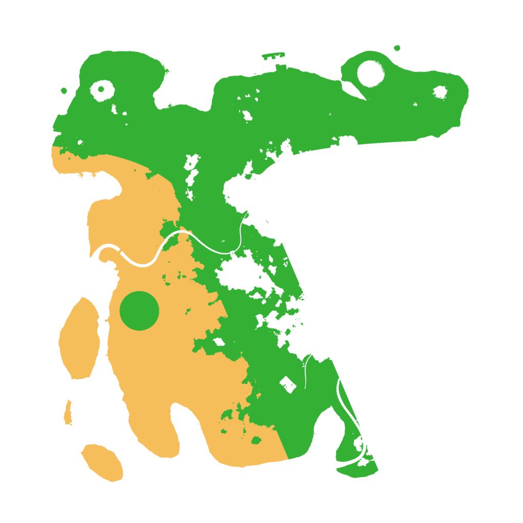 Biome Rust Map: Procedural Map, Size: 3500, Seed: 70023539