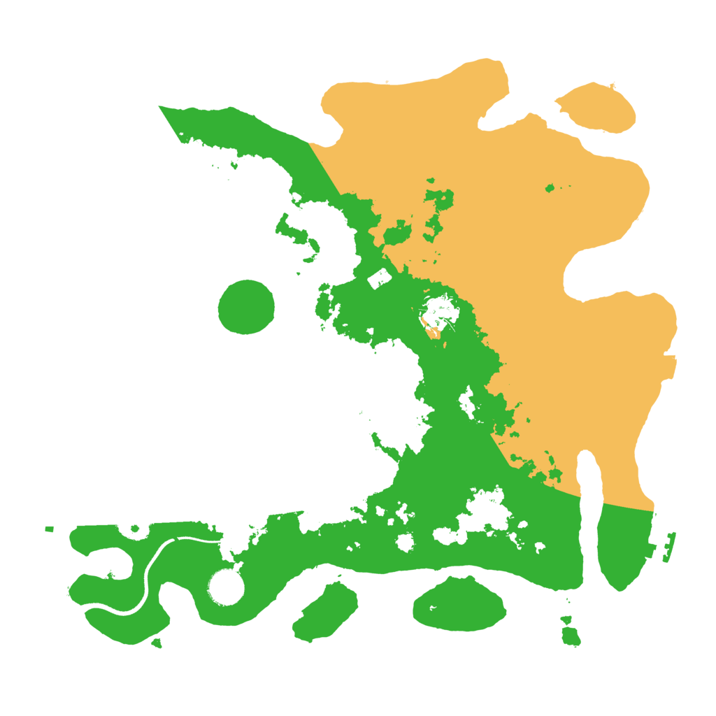 Biome Rust Map: Procedural Map, Size: 3500, Seed: 15776046