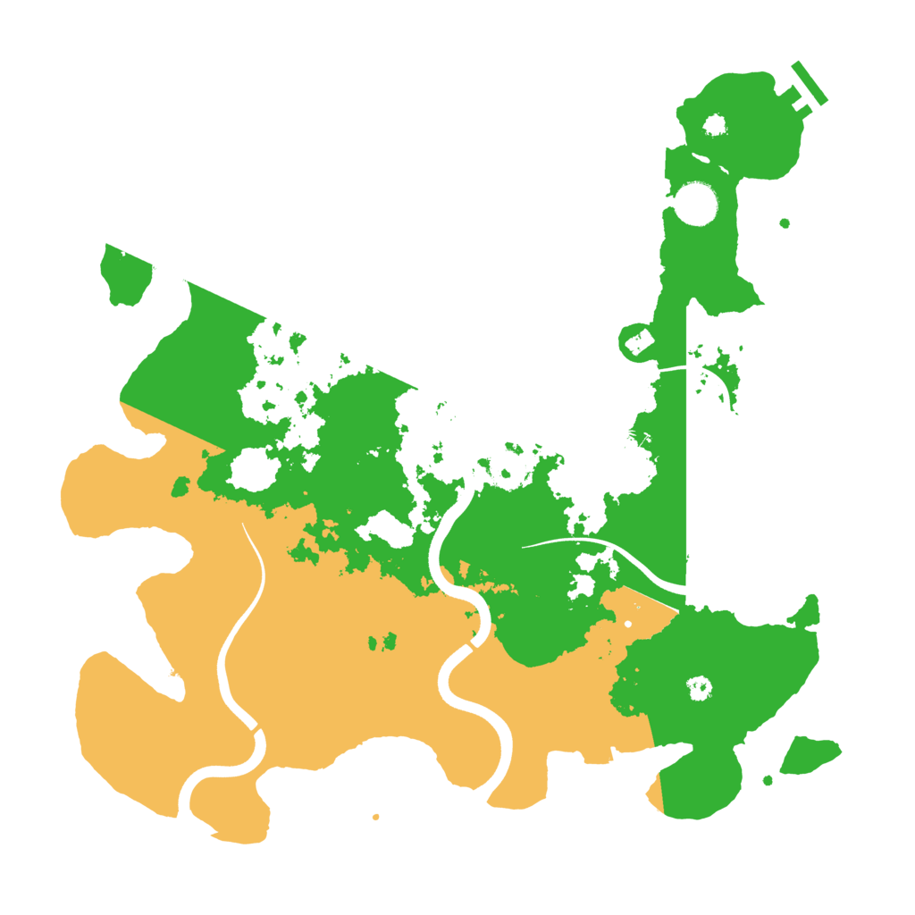 Biome Rust Map: Procedural Map, Size: 3700, Seed: 2096814461