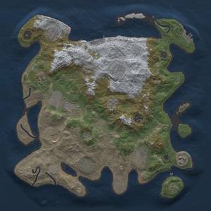 Thumbnail Rust Map: Procedural Map, Size: 3500, Seed: 2031050013, 19 Monuments