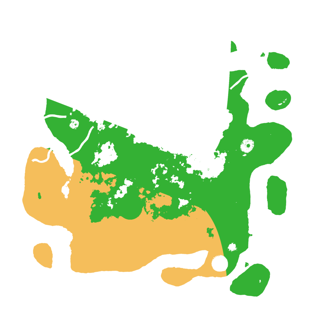 Biome Rust Map: Procedural Map, Size: 3500, Seed: 661590476