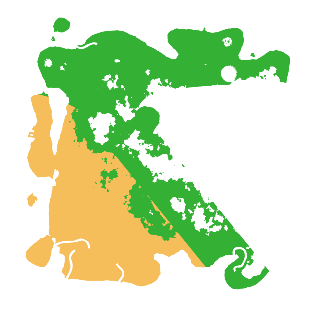 Biome Rust Map: Procedural Map, Size: 3500, Seed: 696048