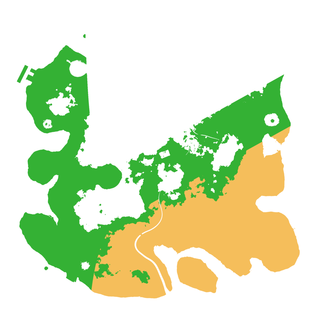 Biome Rust Map: Procedural Map, Size: 3500, Seed: 626032464