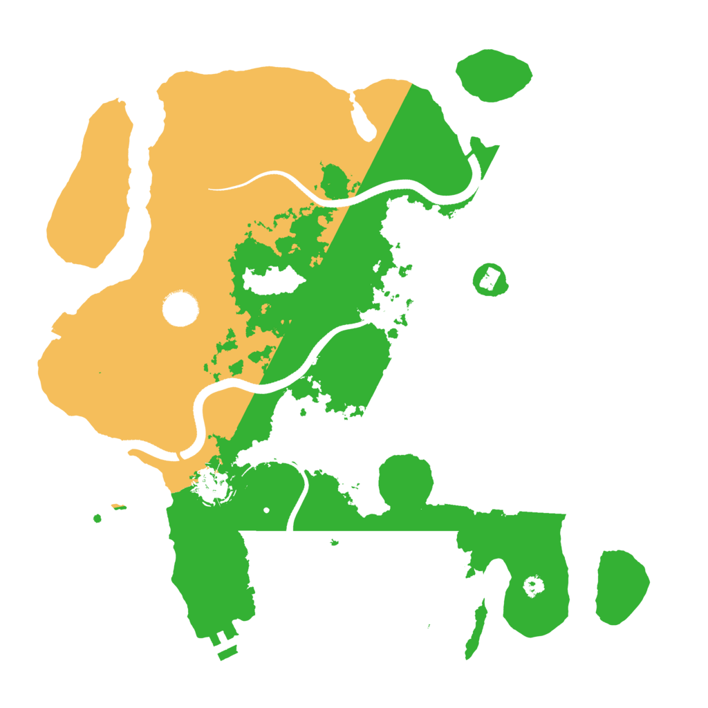 Biome Rust Map: Procedural Map, Size: 3500, Seed: 919346143