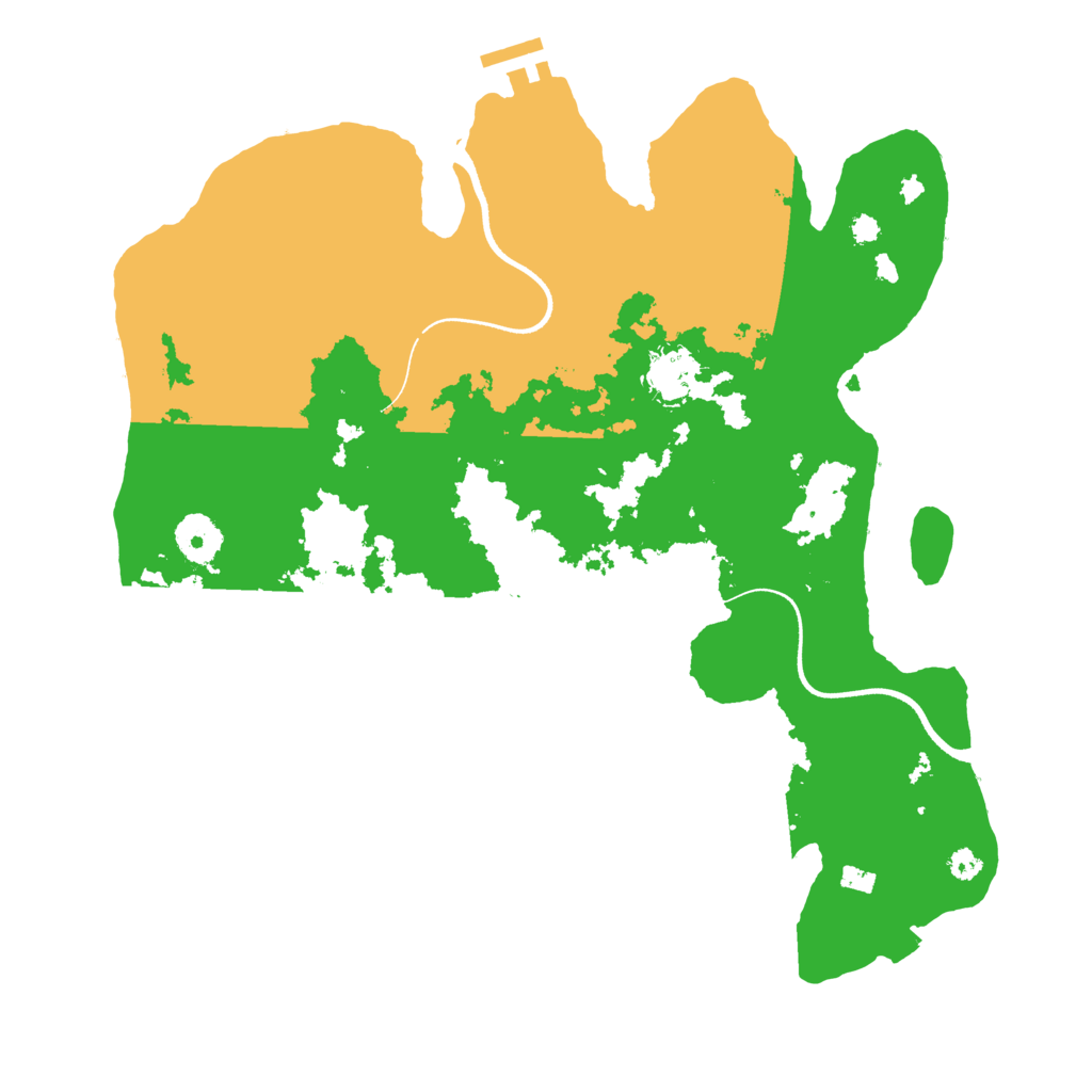 Biome Rust Map: Procedural Map, Size: 3500, Seed: 712313364