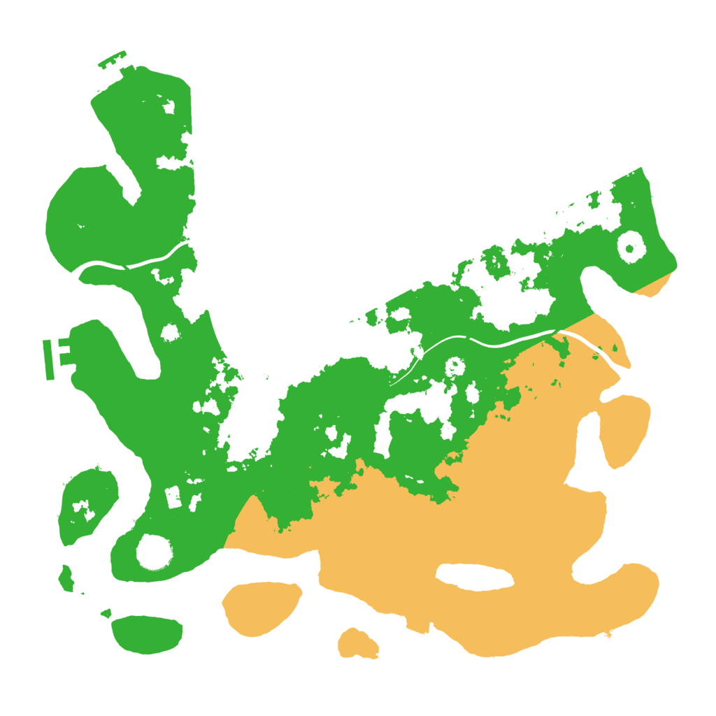 Biome Rust Map: Procedural Map, Size: 3600, Seed: 85445