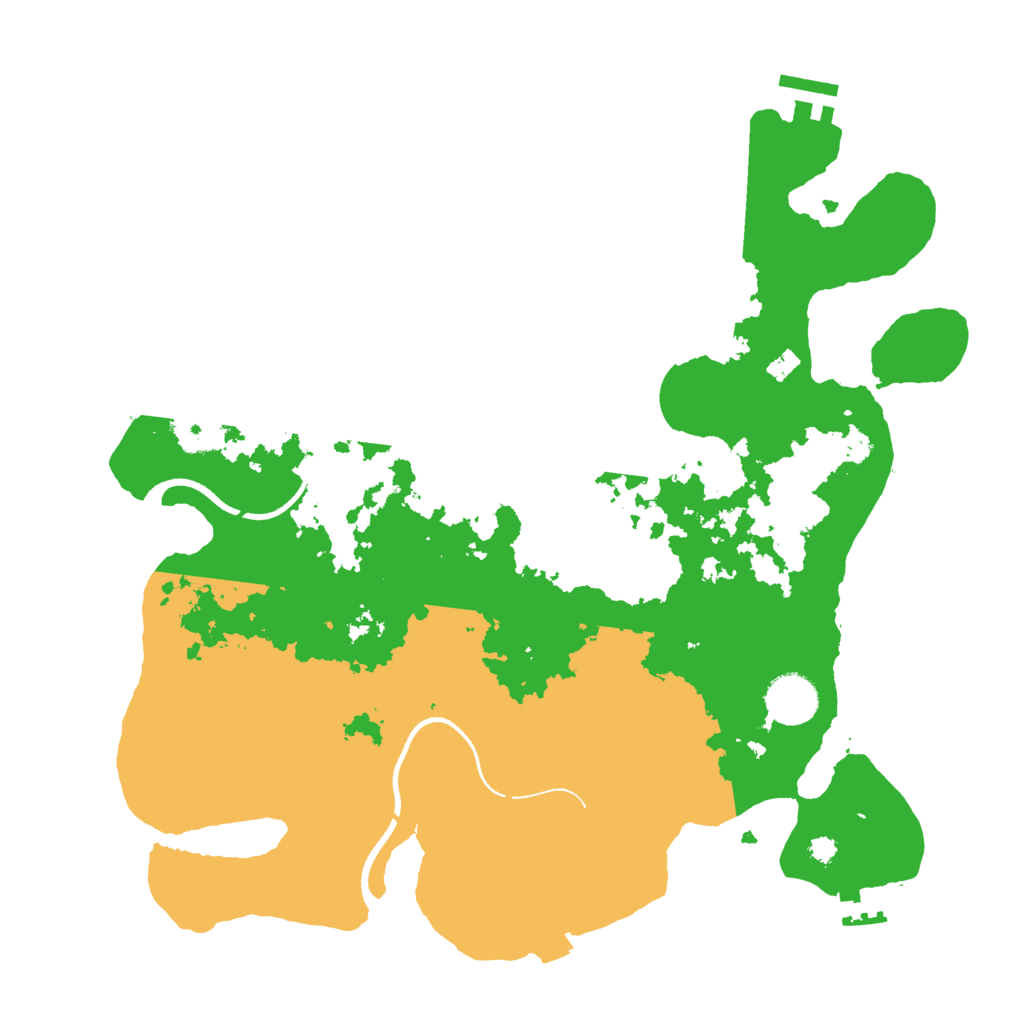 Biome Rust Map: Procedural Map, Size: 3500, Seed: 762701057