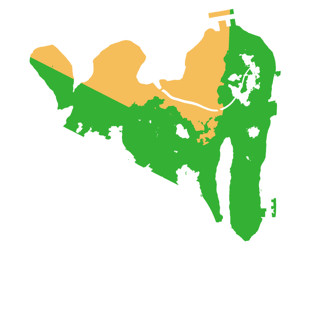 Biome Rust Map: Procedural Map, Size: 2500, Seed: 76801358