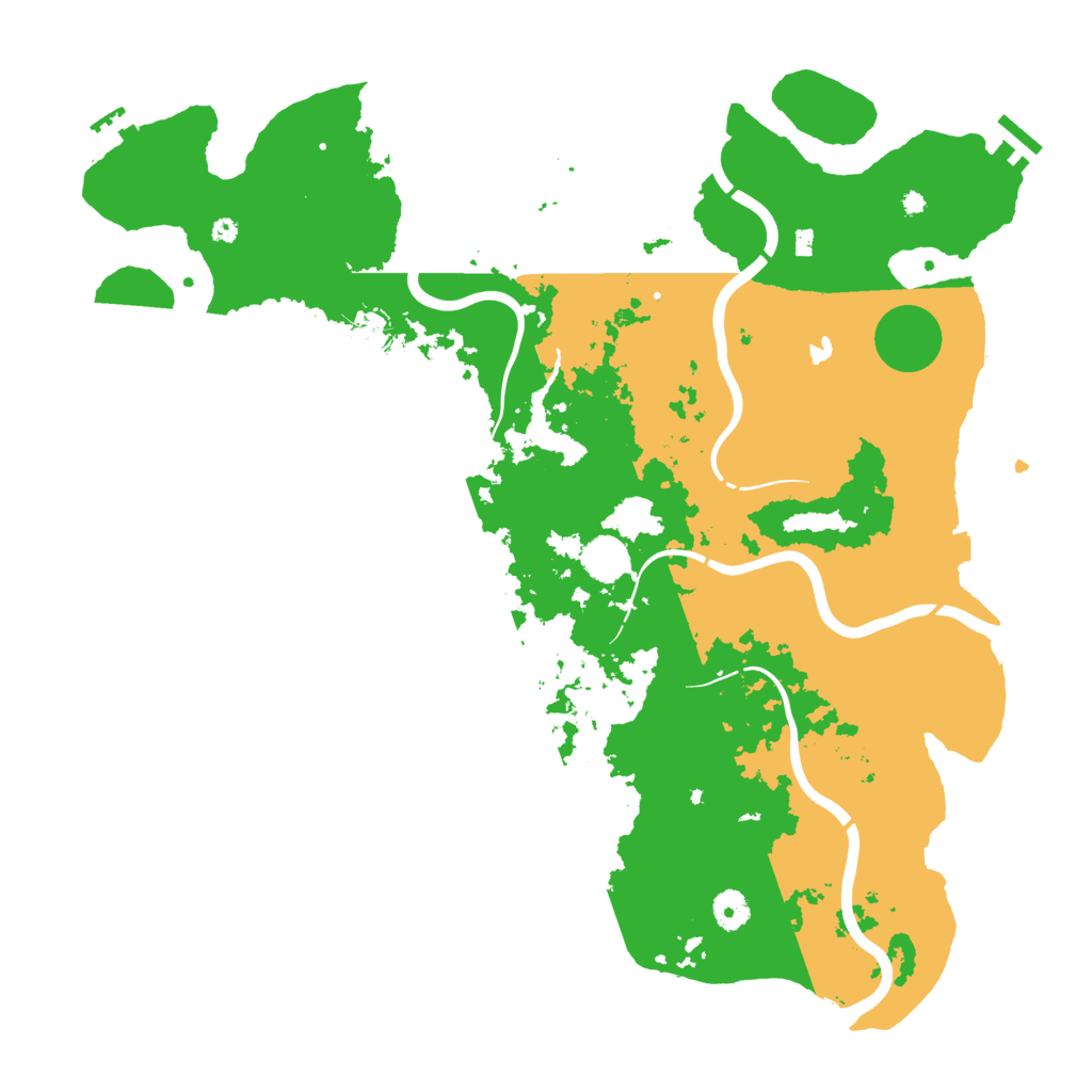 Biome Rust Map: Procedural Map, Size: 4300, Seed: 6462467