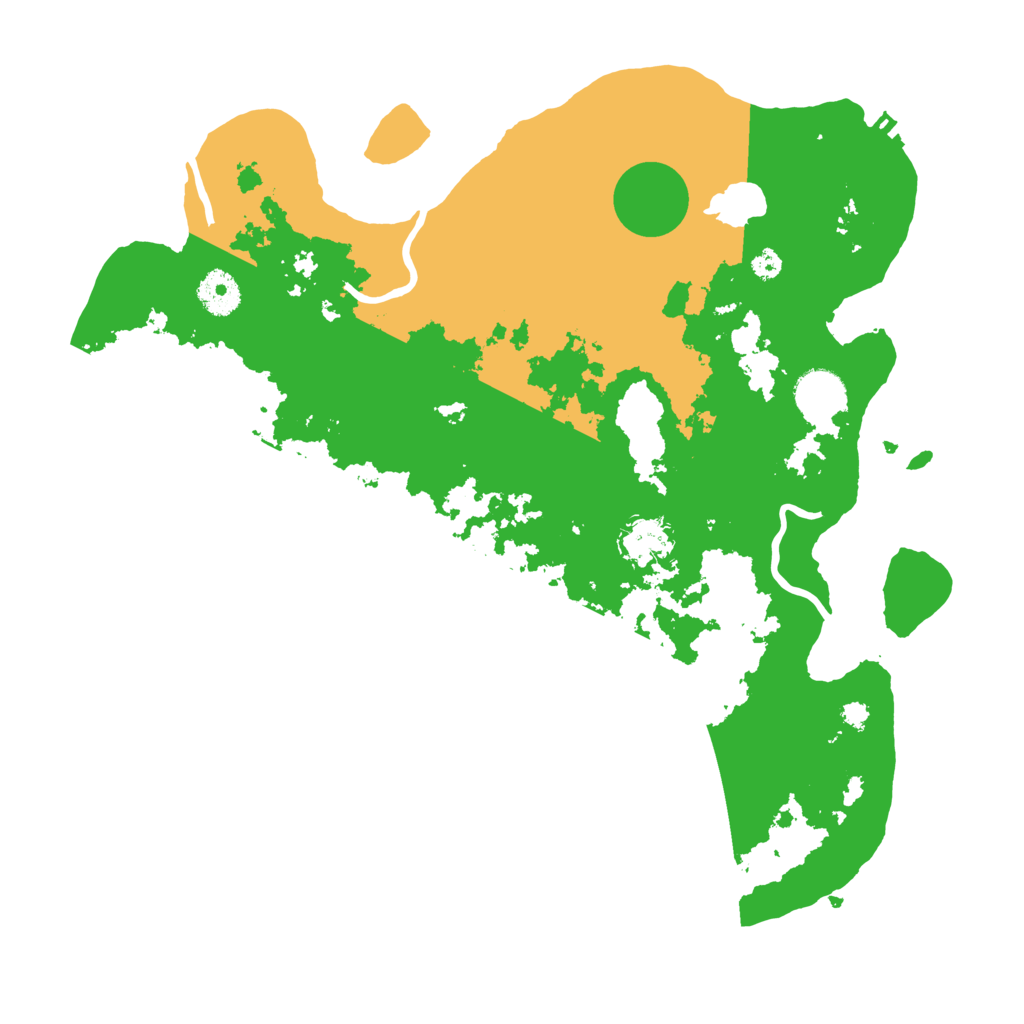 Biome Rust Map: Procedural Map, Size: 3600, Seed: 3950721