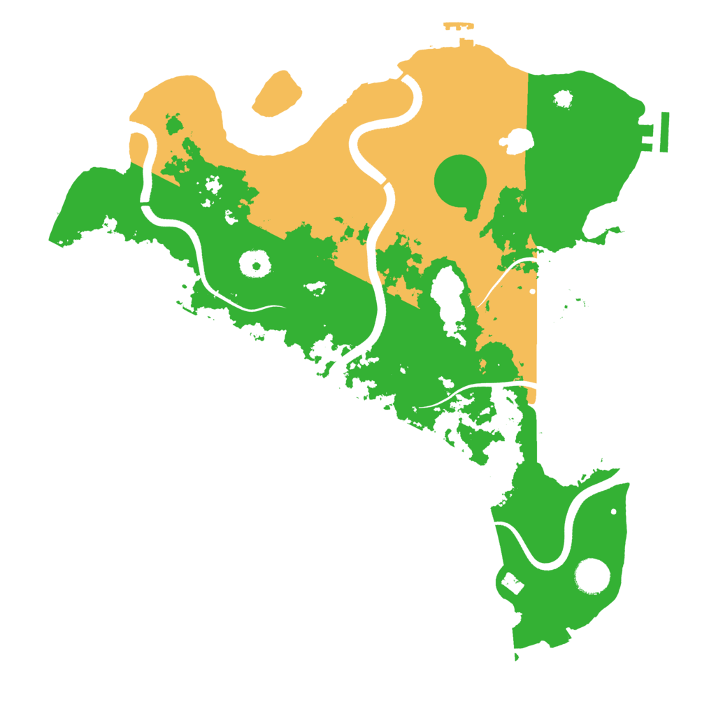 Biome Rust Map: Procedural Map, Size: 3600, Seed: 3950721
