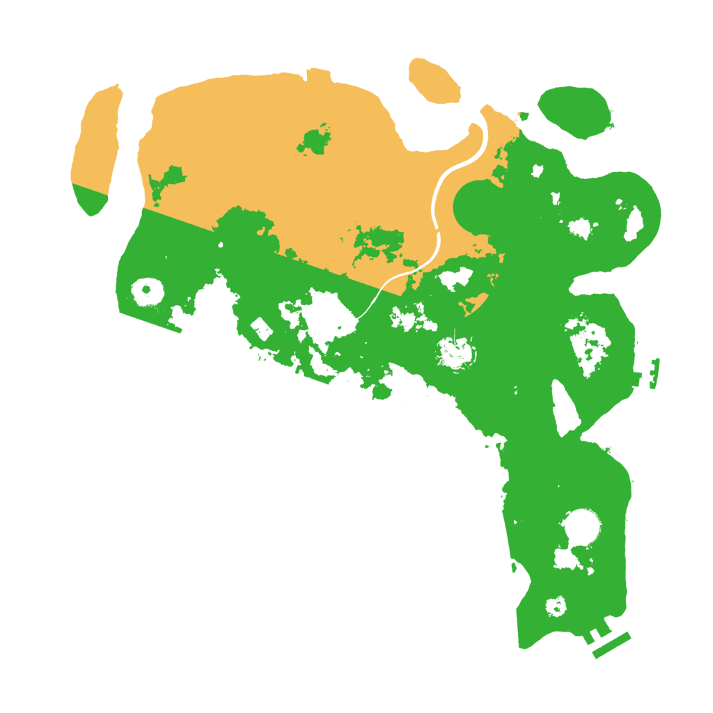 Biome Rust Map: Procedural Map, Size: 3500, Seed: 1863861500