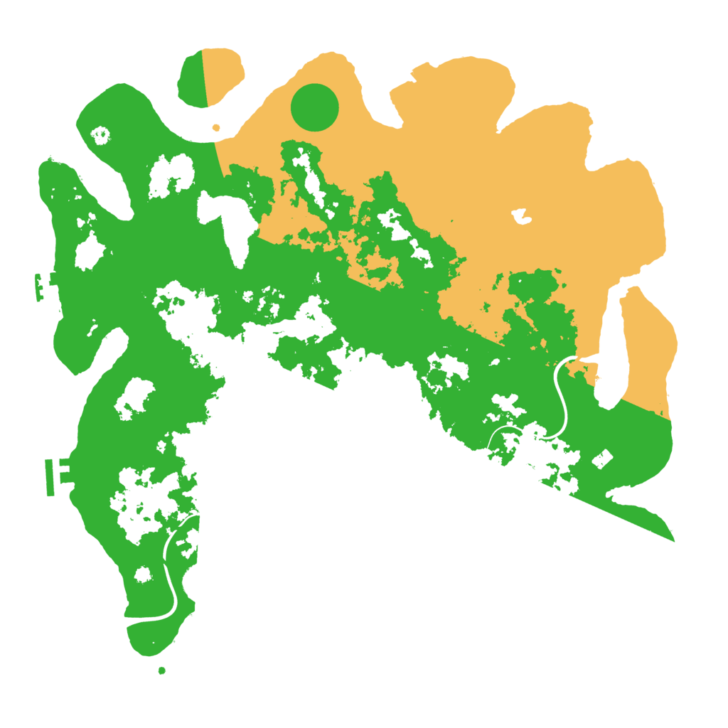 Biome Rust Map: Procedural Map, Size: 4000, Seed: 52158