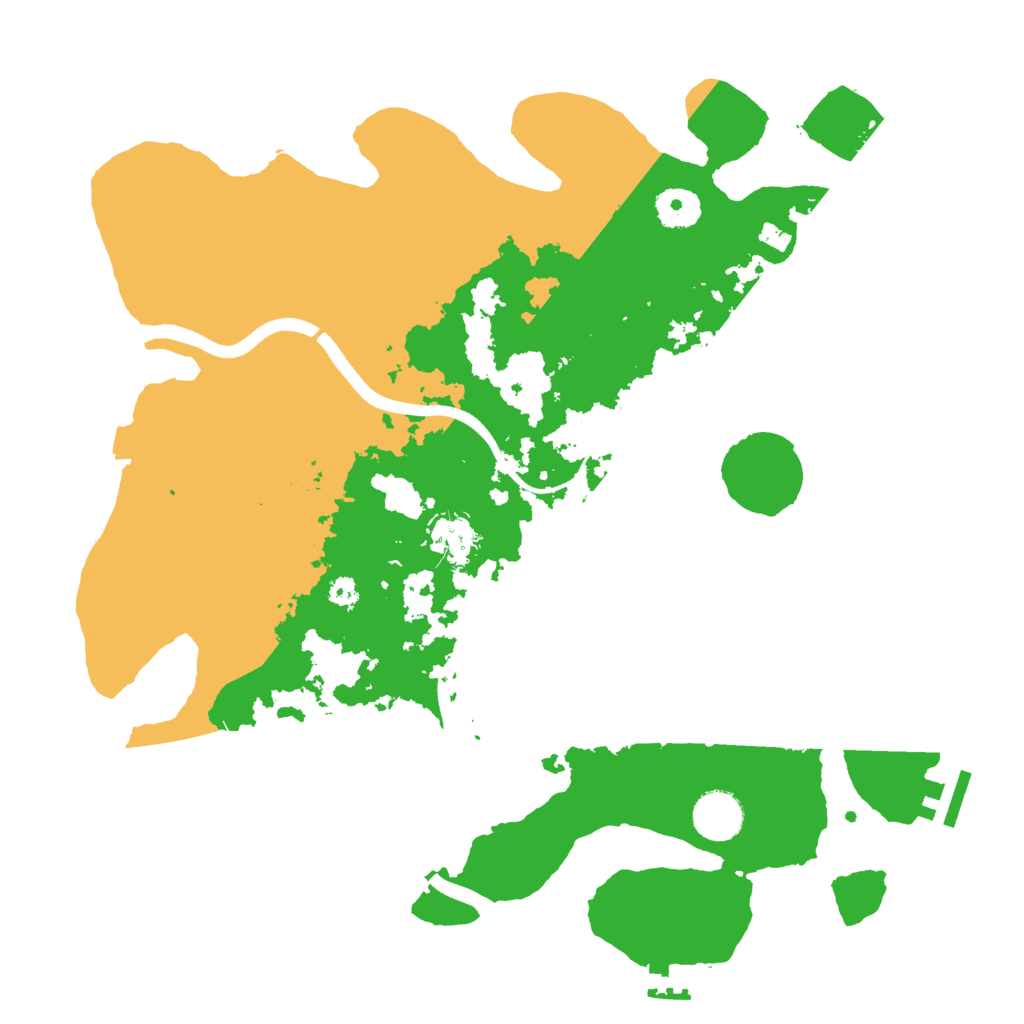 Biome Rust Map: Procedural Map, Size: 3600, Seed: 1381236519