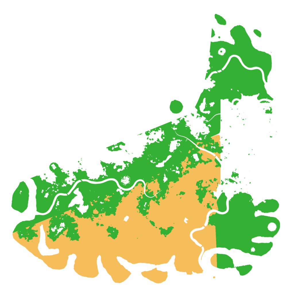 Biome Rust Map: Procedural Map, Size: 6000, Seed: 529249