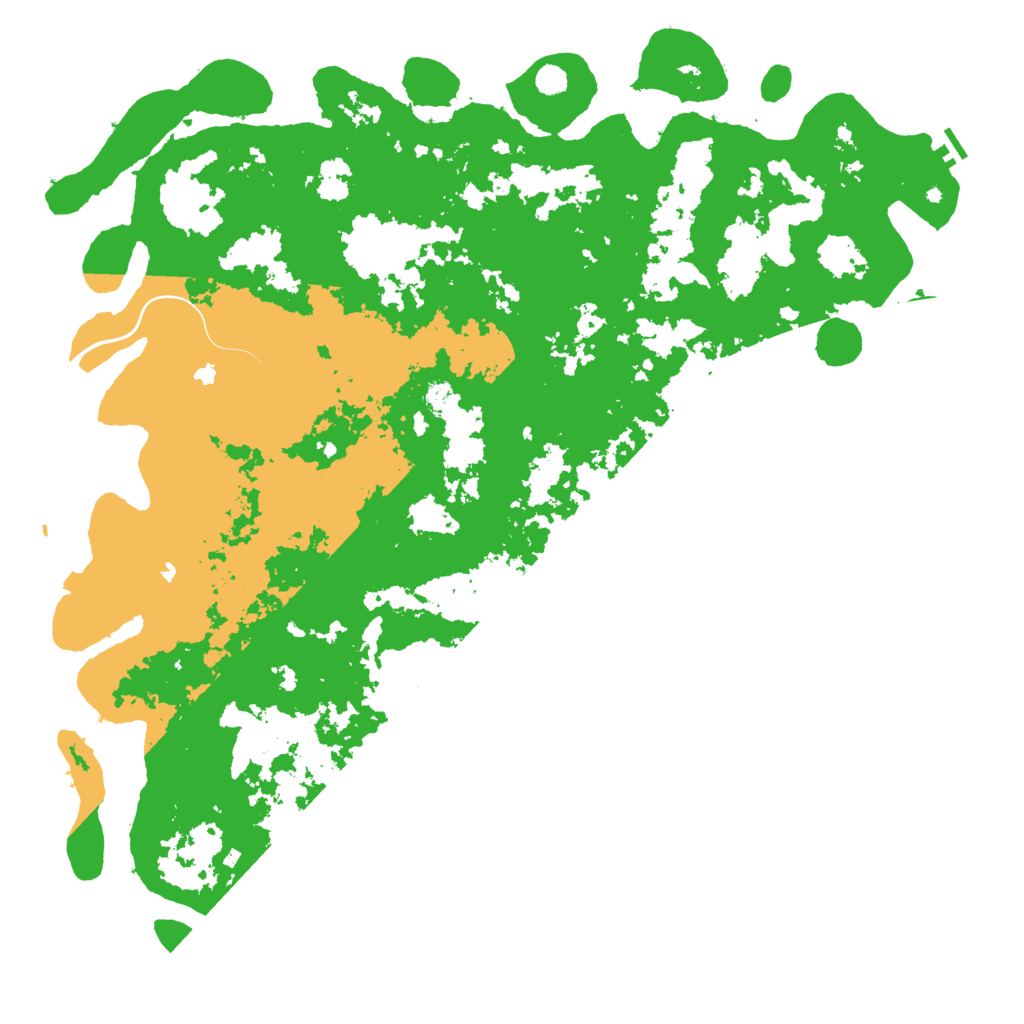 Biome Rust Map: Procedural Map, Size: 6000, Seed: 37604