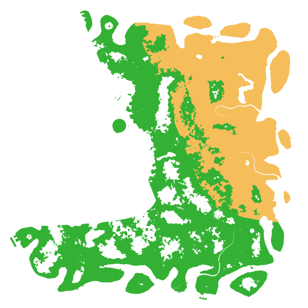 Biome Rust Map: Procedural Map, Size: 6000, Seed: 549887