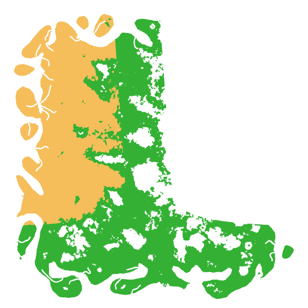 Biome Rust Map: Procedural Map, Size: 6000, Seed: 68620