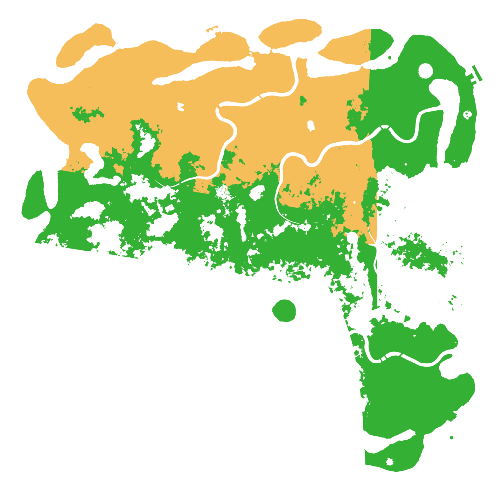 Biome Rust Map: Procedural Map, Size: 6000, Seed: 972164