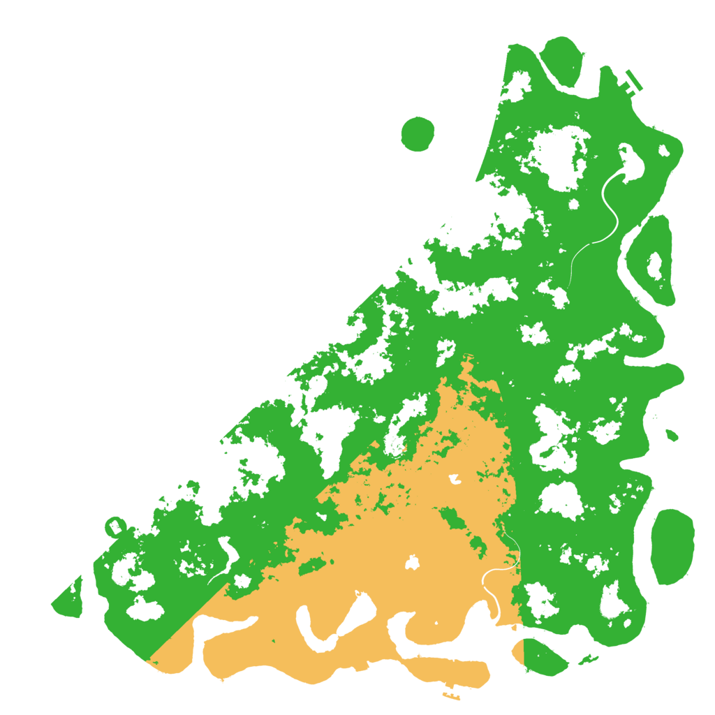 Biome Rust Map: Procedural Map, Size: 6000, Seed: 199025