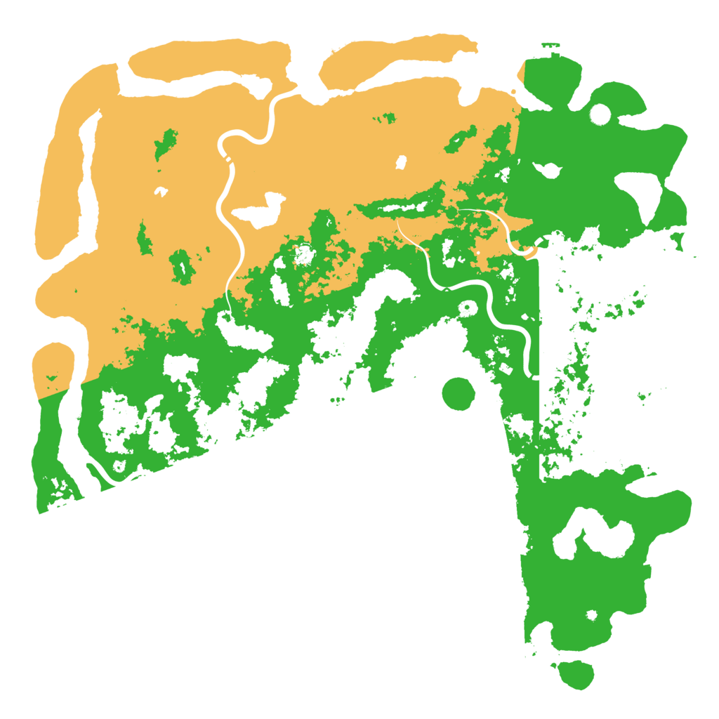 Biome Rust Map: Procedural Map, Size: 6000, Seed: 931089