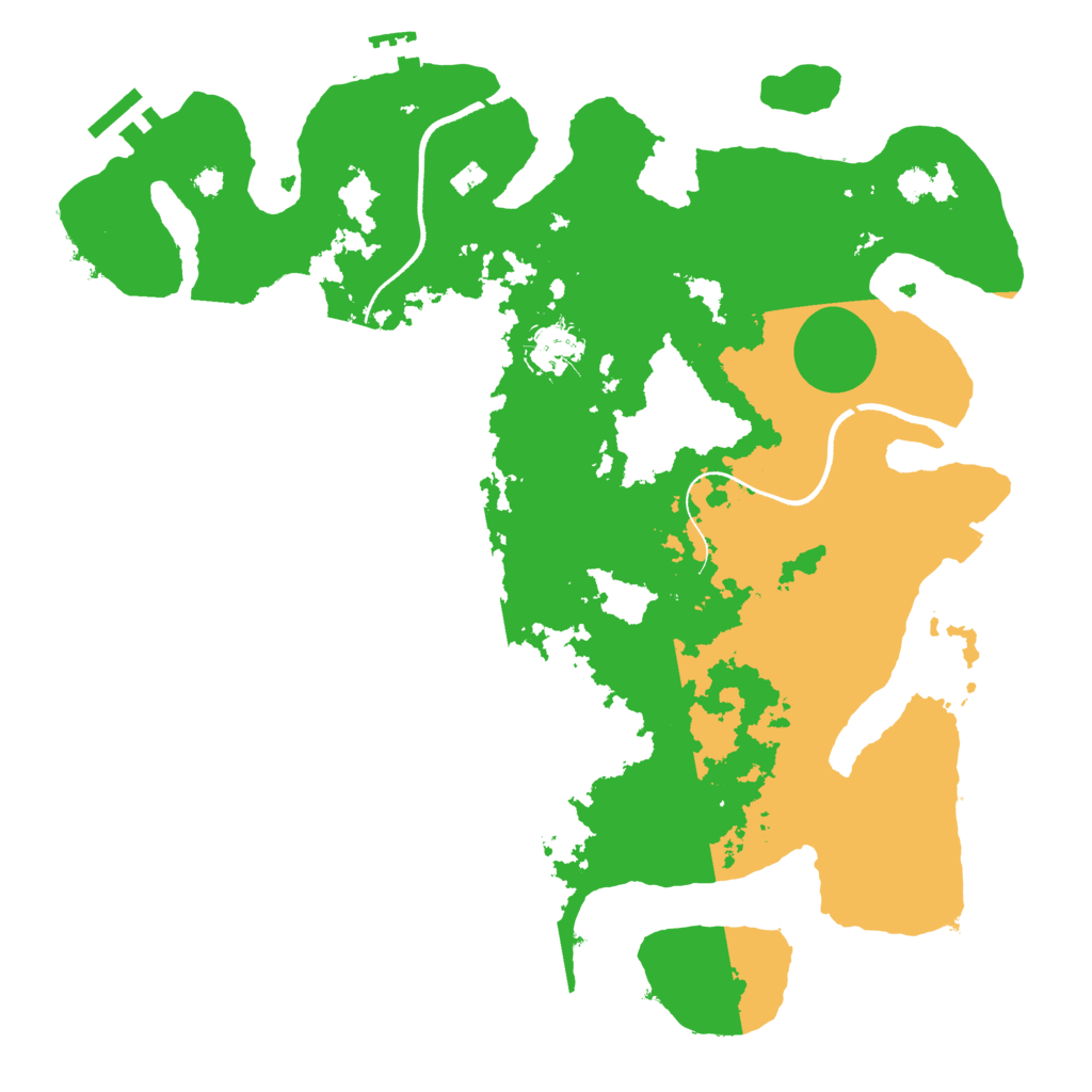 Biome Rust Map: Procedural Map, Size: 3500, Seed: 1184166886