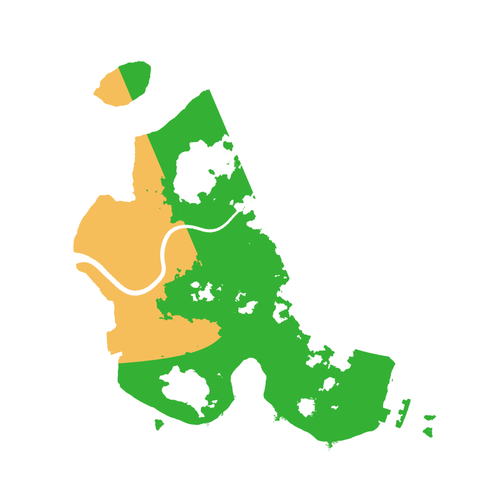 Biome Rust Map: Procedural Map, Size: 2500, Seed: 1013974481