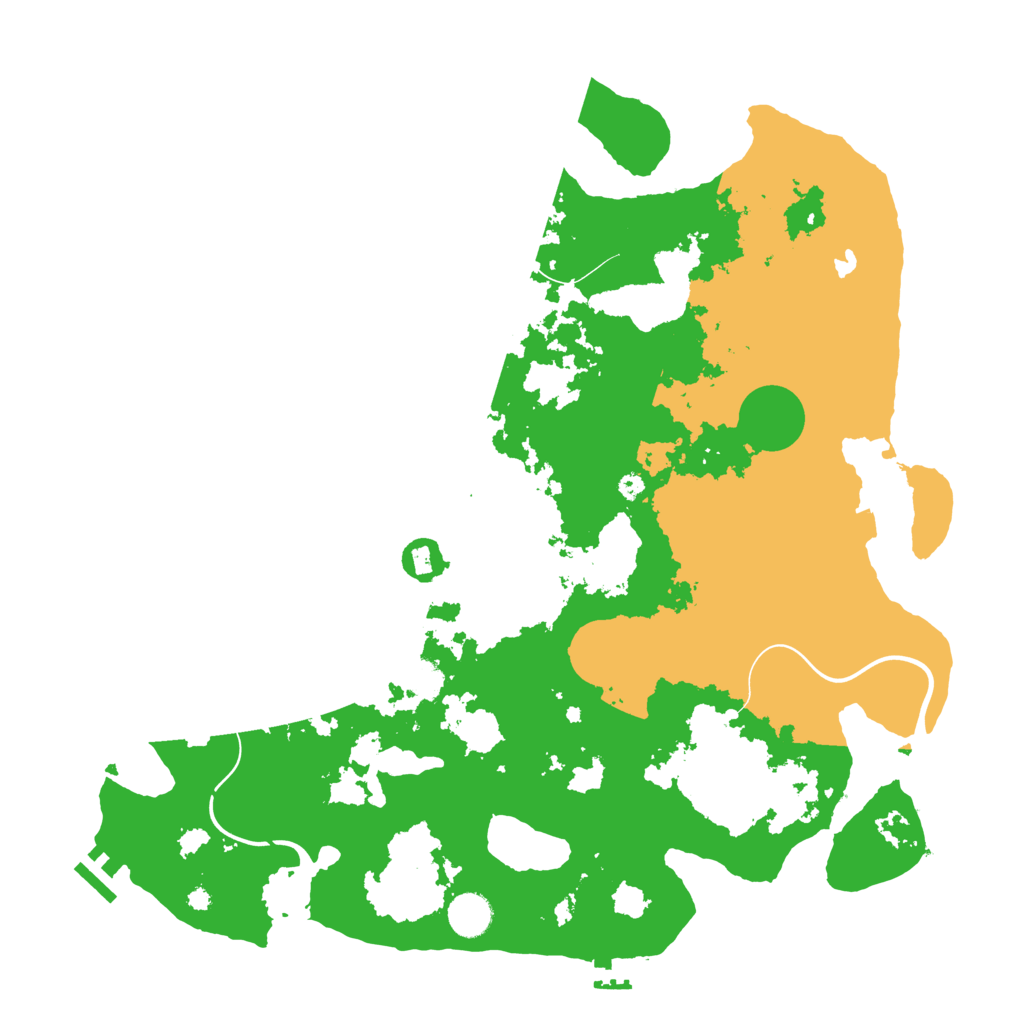 Biome Rust Map: Procedural Map, Size: 4100, Seed: 15752