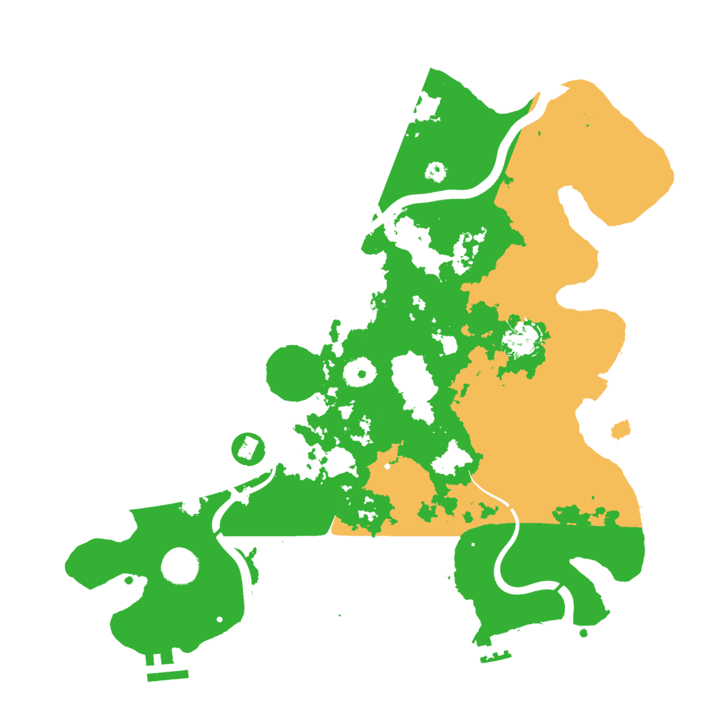 Biome Rust Map: Procedural Map, Size: 3501, Seed: 73523