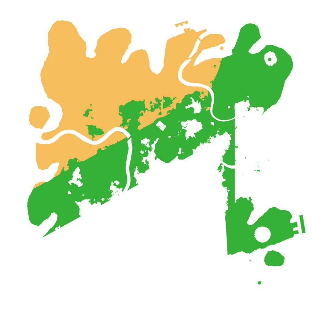 Biome Rust Map: Procedural Map, Size: 3550, Seed: 537453
