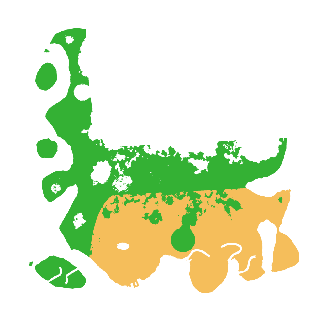 Biome Rust Map: Procedural Map, Size: 3500, Seed: 567384