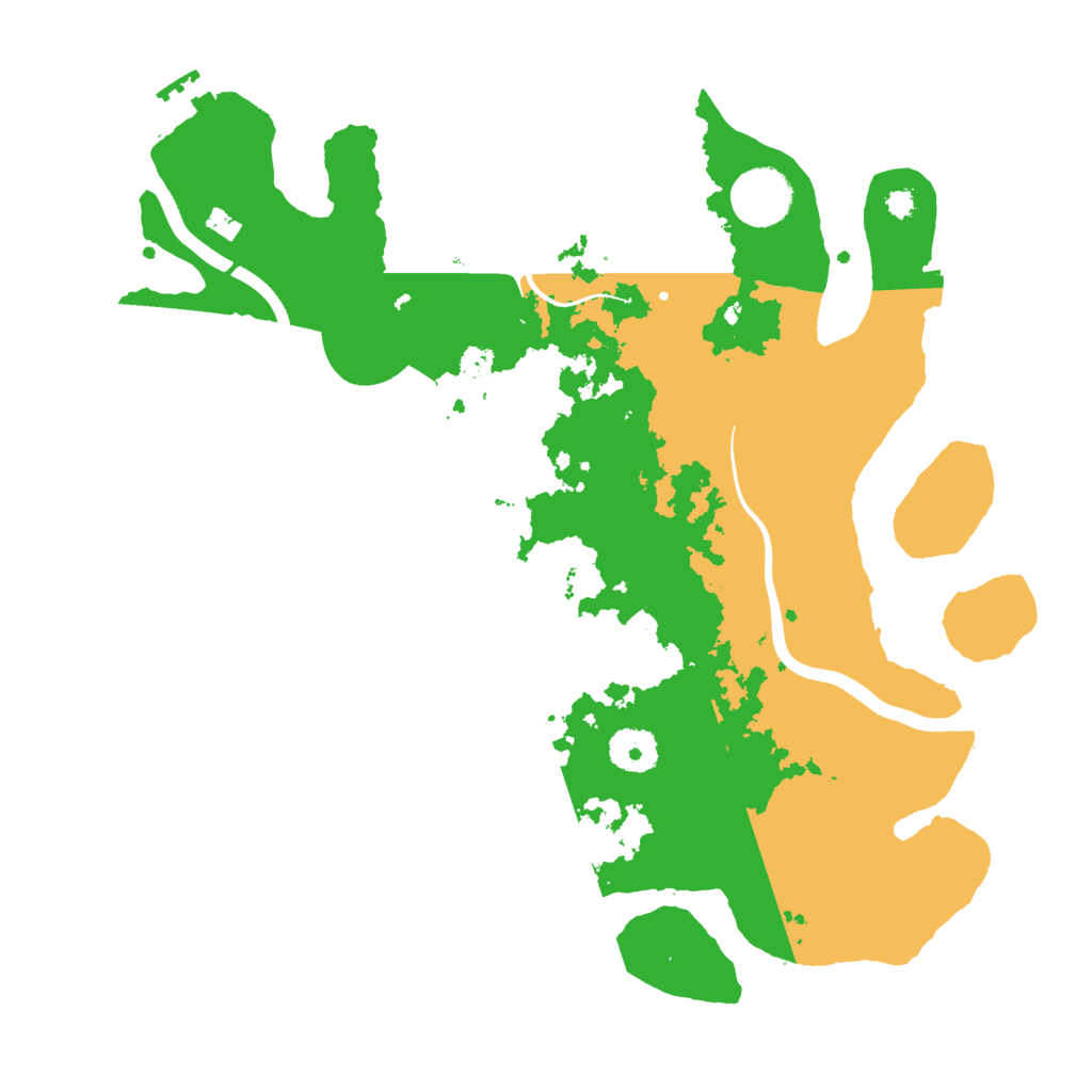 Biome Rust Map: Procedural Map, Size: 3500, Seed: 20409