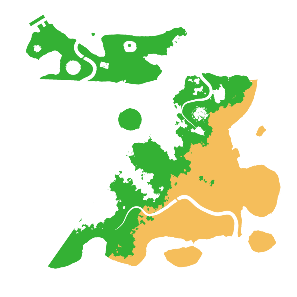 Biome Rust Map: Procedural Map, Size: 3600, Seed: 1349857190