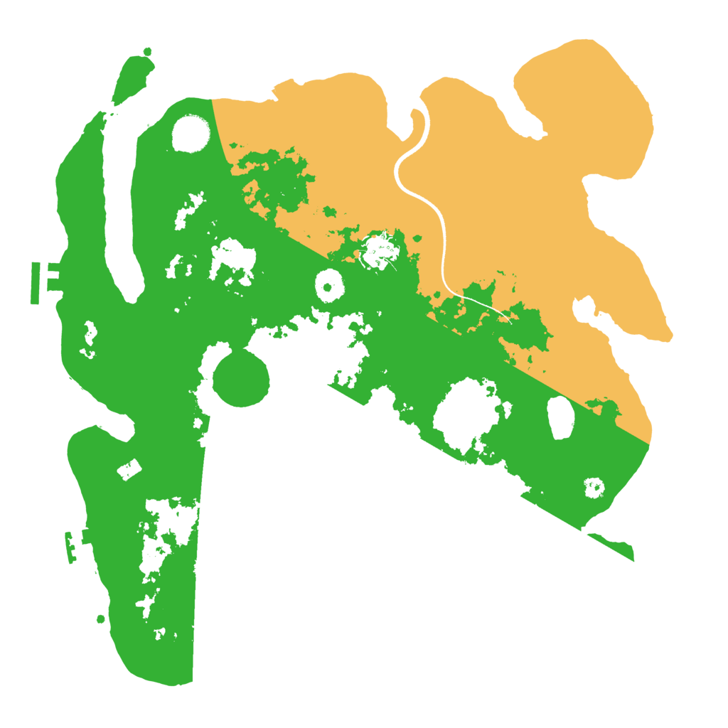 Biome Rust Map: Procedural Map, Size: 3500, Seed: 960560491