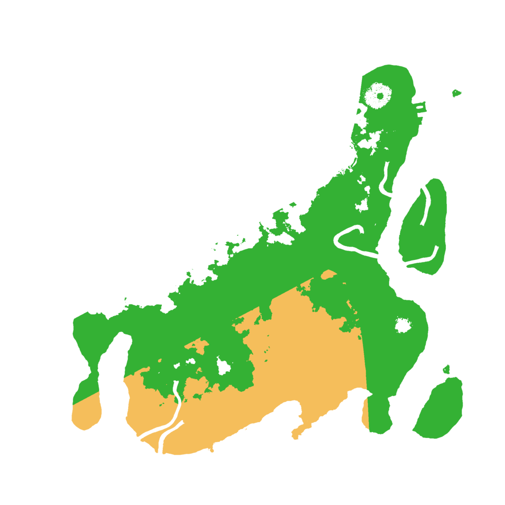 Biome Rust Map: Procedural Map, Size: 3000, Seed: 1518802777