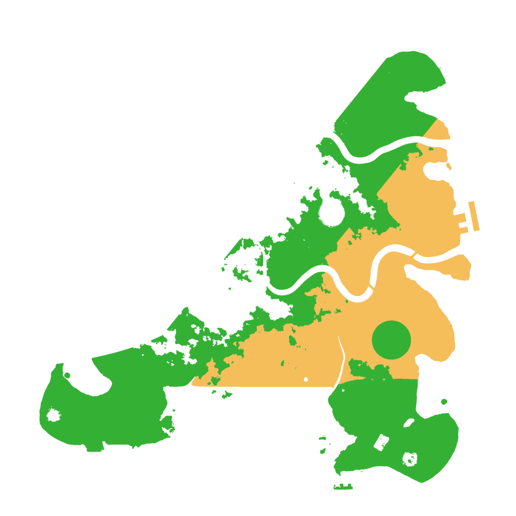 Biome Rust Map: Procedural Map, Size: 3500, Seed: 1760080541