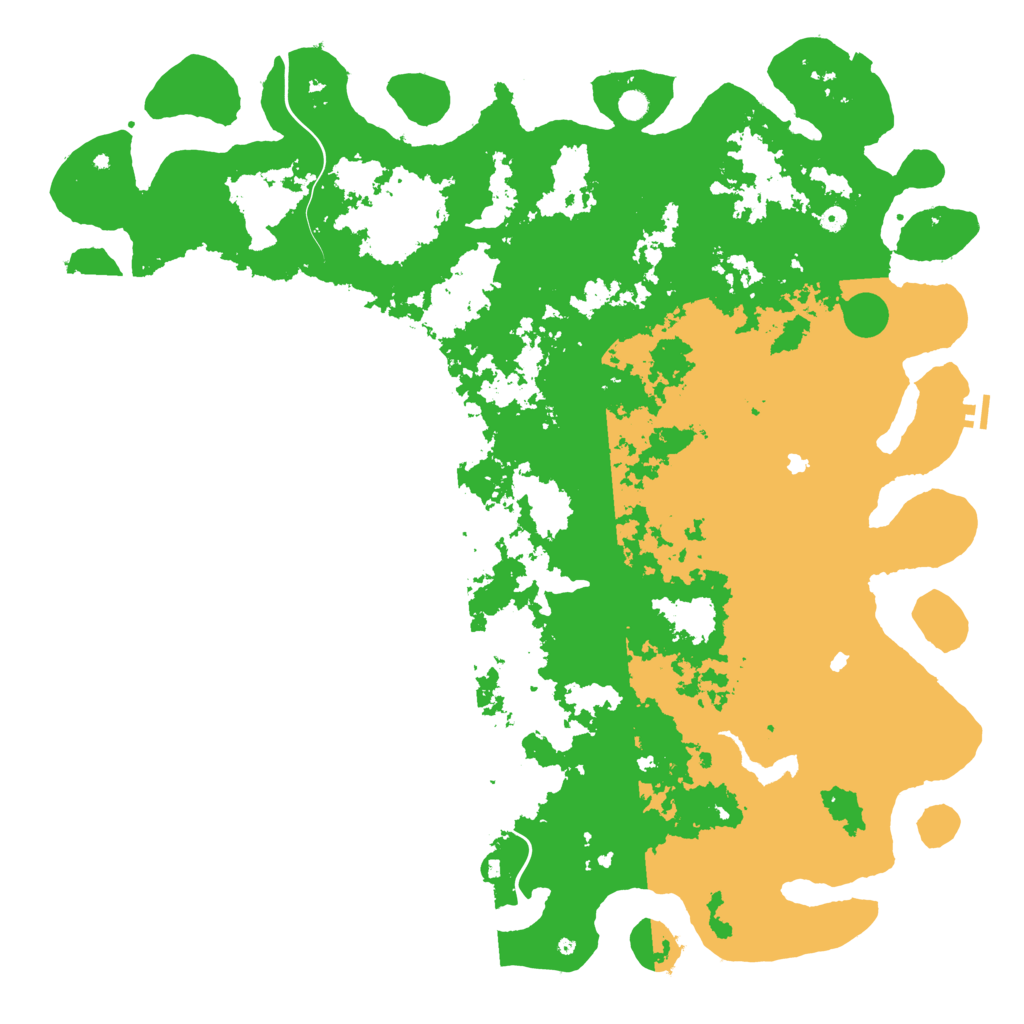 Biome Rust Map: Procedural Map, Size: 6000, Seed: 666326