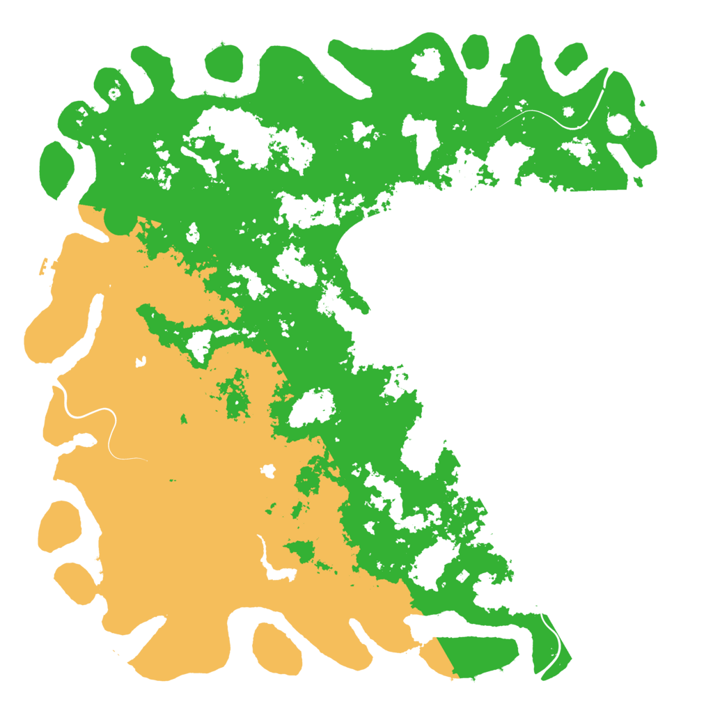 Biome Rust Map: Procedural Map, Size: 6000, Seed: 17111
