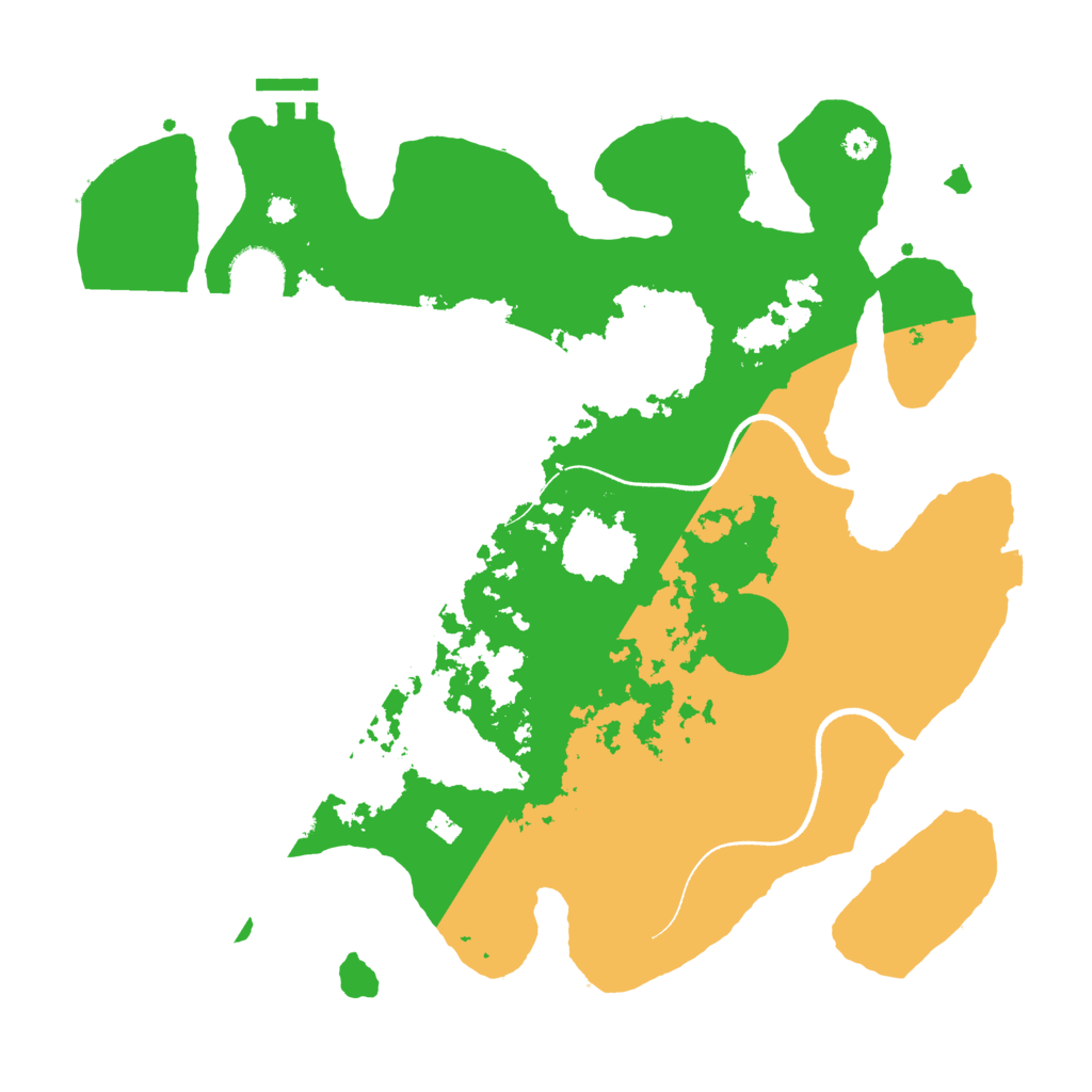 Biome Rust Map: Procedural Map, Size: 3550, Seed: 164374