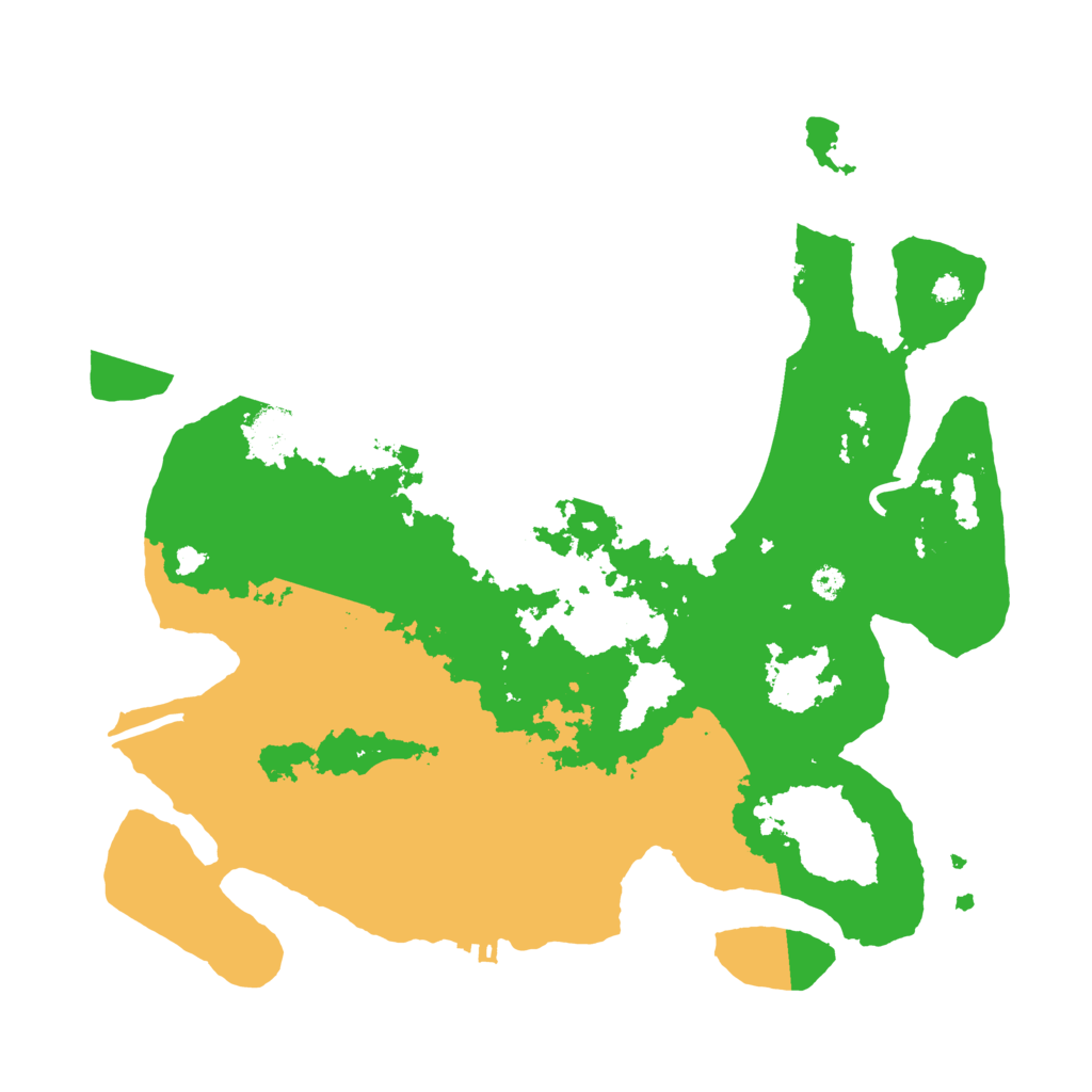 Biome Rust Map: Procedural Map, Size: 3500, Seed: 86524