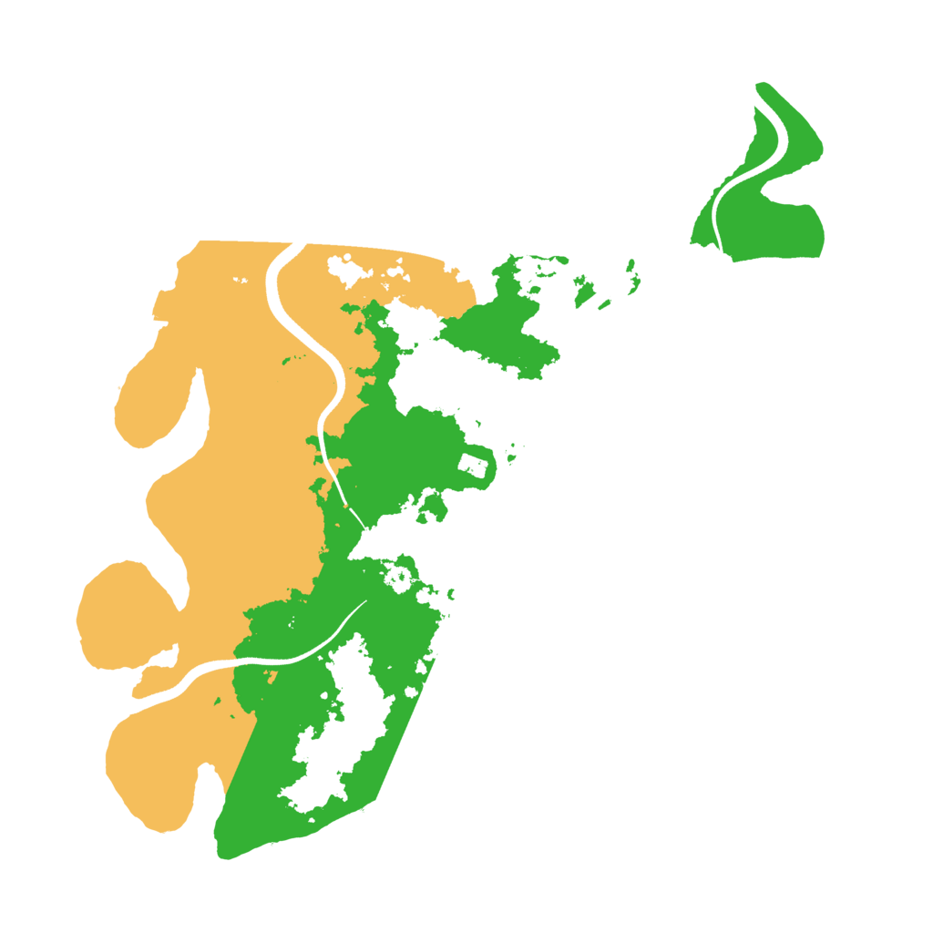 Biome Rust Map: Procedural Map, Size: 3550, Seed: 201965