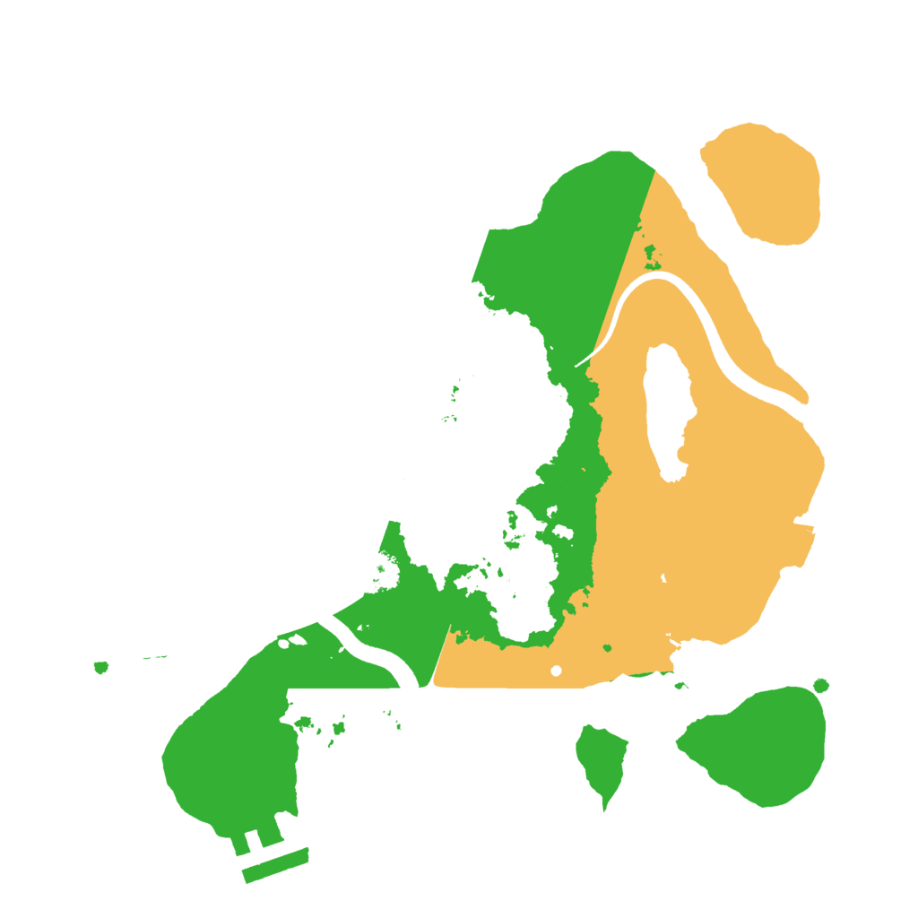 Biome Rust Map: Procedural Map, Size: 2500, Seed: 1612731686