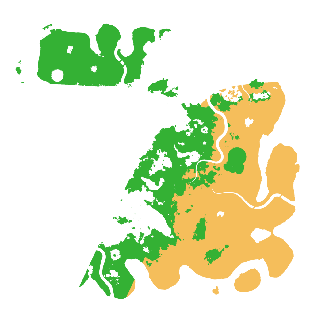 Biome Rust Map: Procedural Map, Size: 4500, Seed: 51500