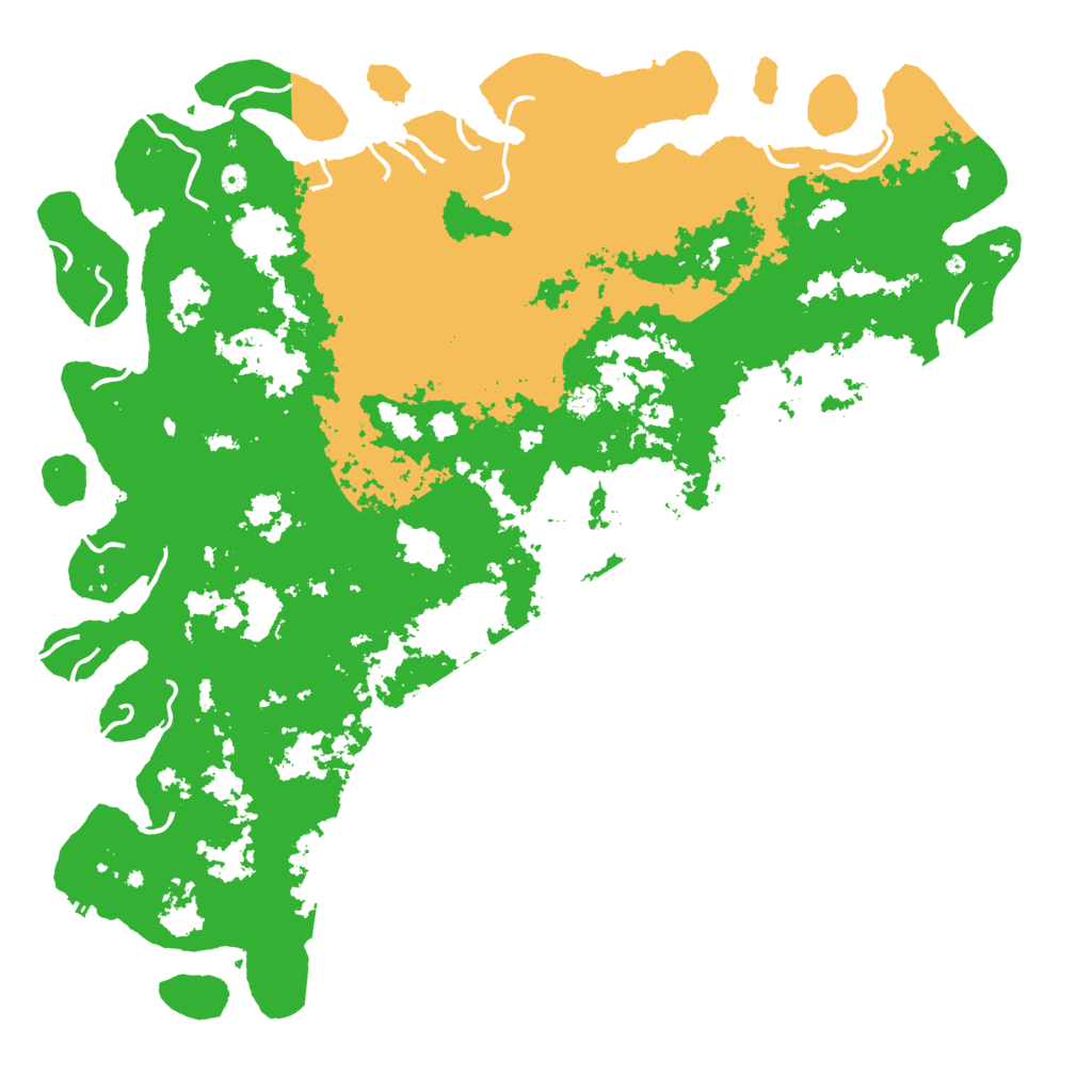 Biome Rust Map: Procedural Map, Size: 6000, Seed: 556545