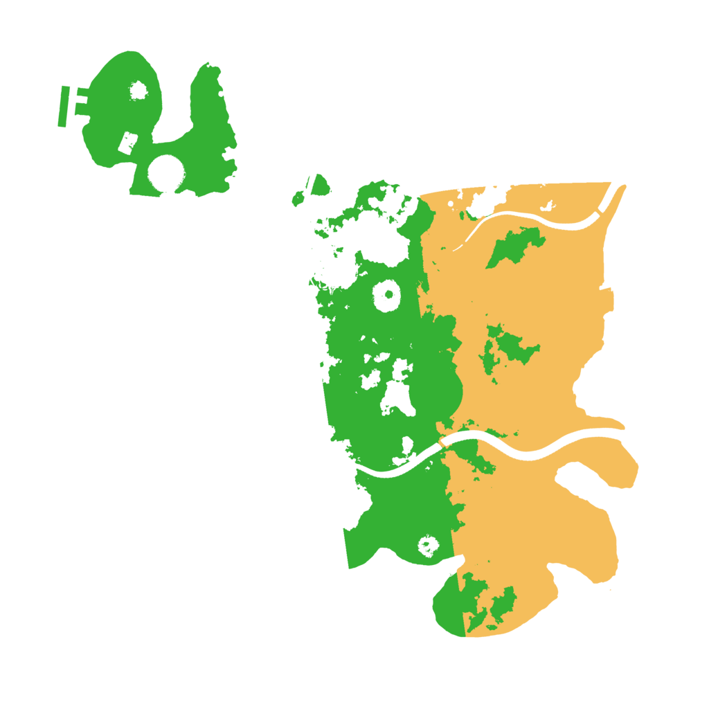 Biome Rust Map: Procedural Map, Size: 3500, Seed: 188487825