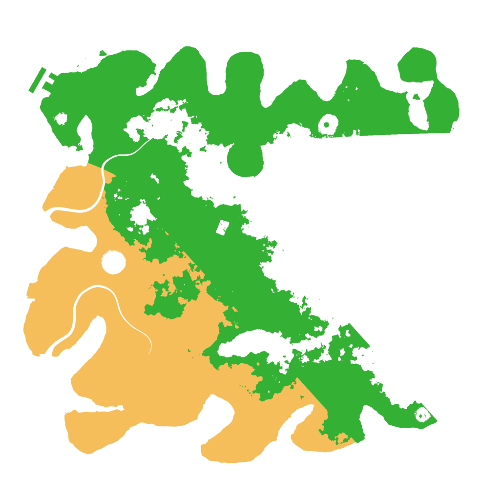 Biome Rust Map: Procedural Map, Size: 3700, Seed: 792269966