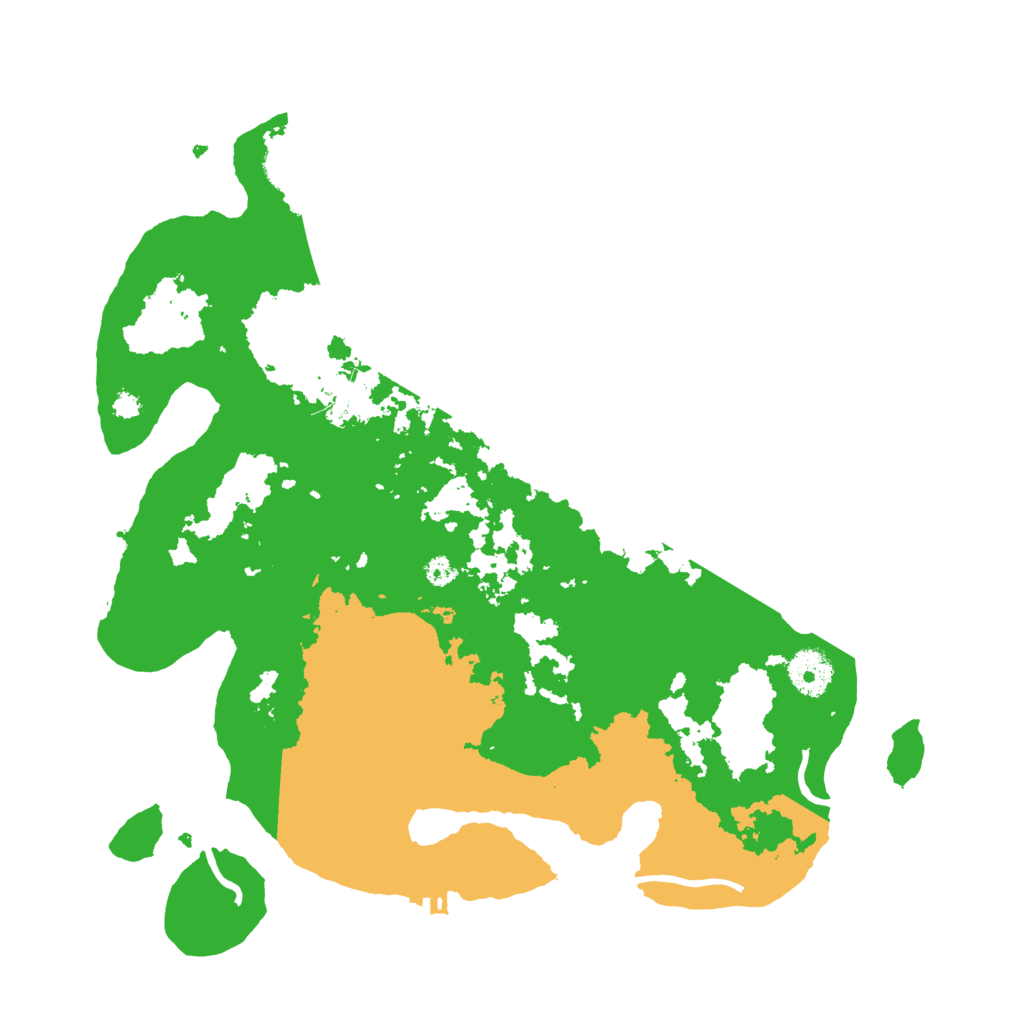 Biome Rust Map: Procedural Map, Size: 3500, Seed: 203615999