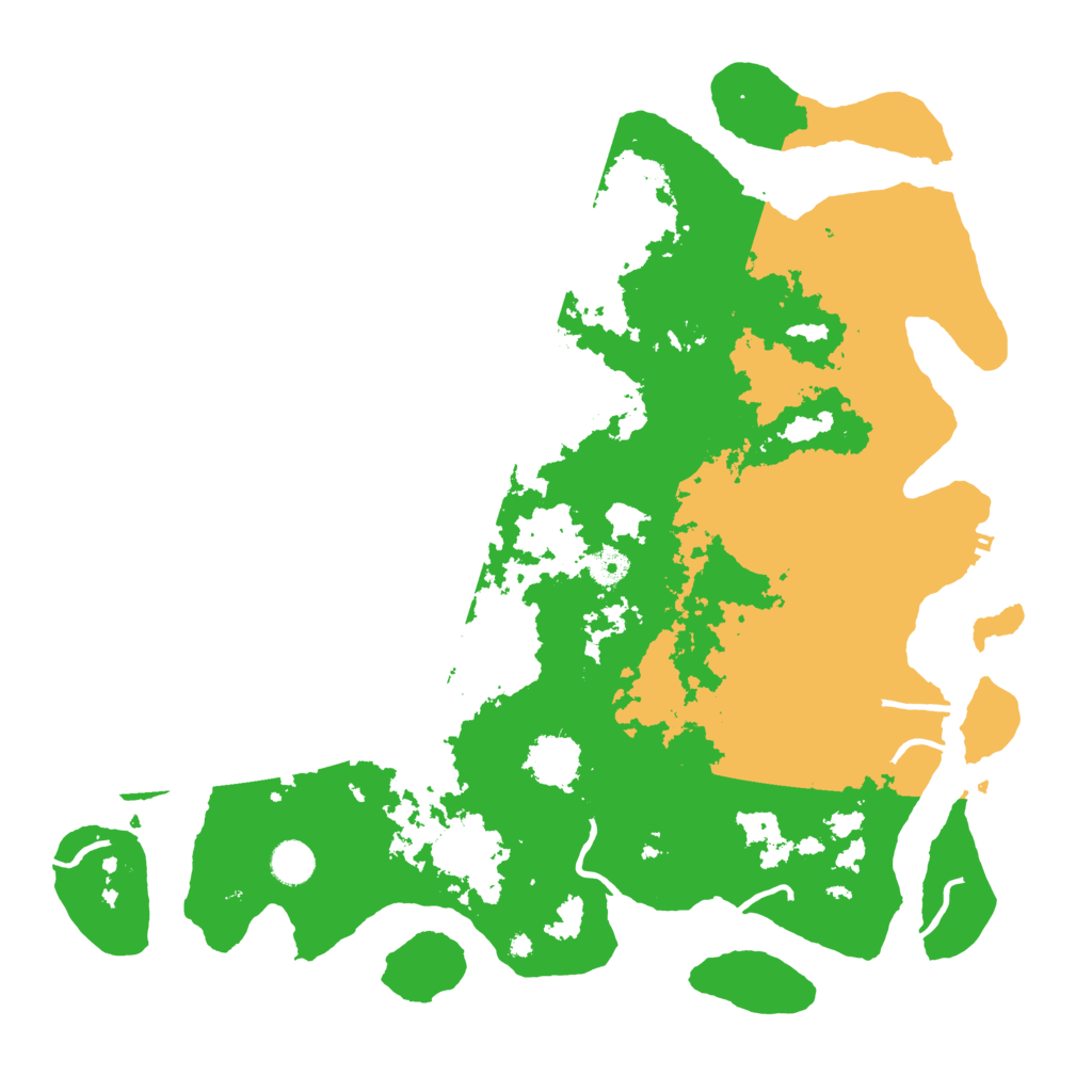 Biome Rust Map: Procedural Map, Size: 4350, Seed: 257392199