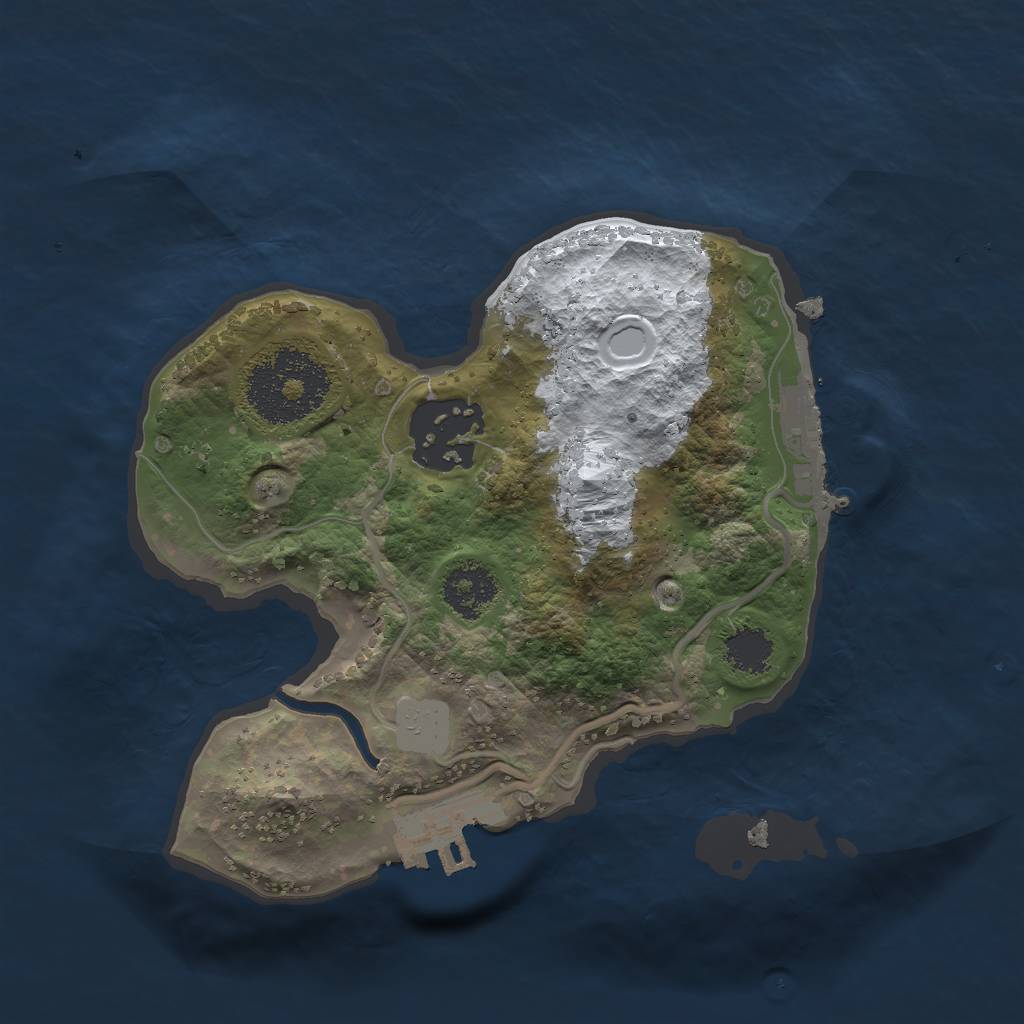 Rust Map: Procedural Map, Size: 2000, Seed: 79, 8 Monuments