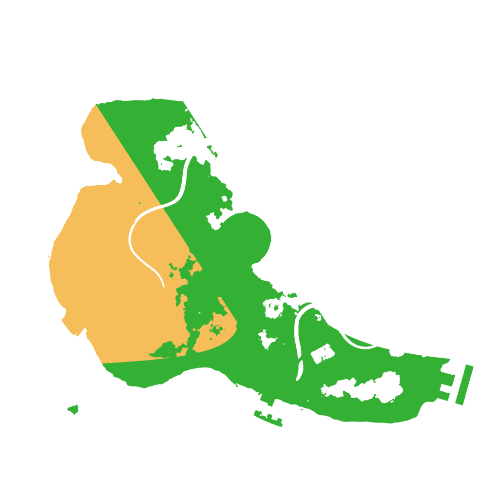 Biome Rust Map: Procedural Map, Size: 2500, Seed: 192099600